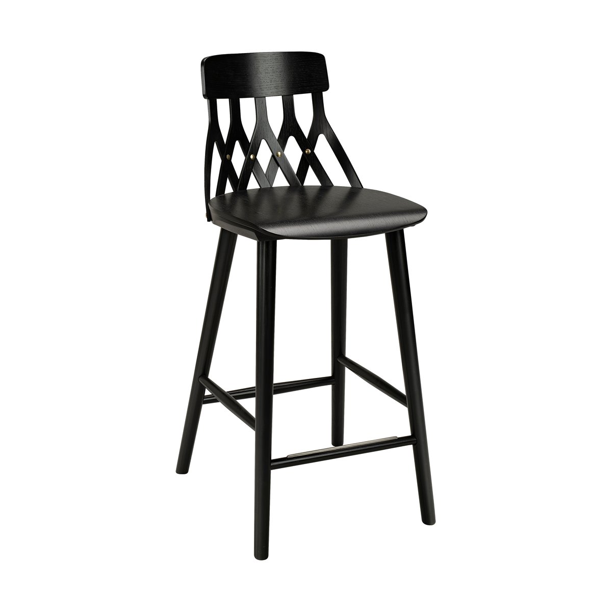 Hans K Y5 bar stool 63 cm Stained black ash