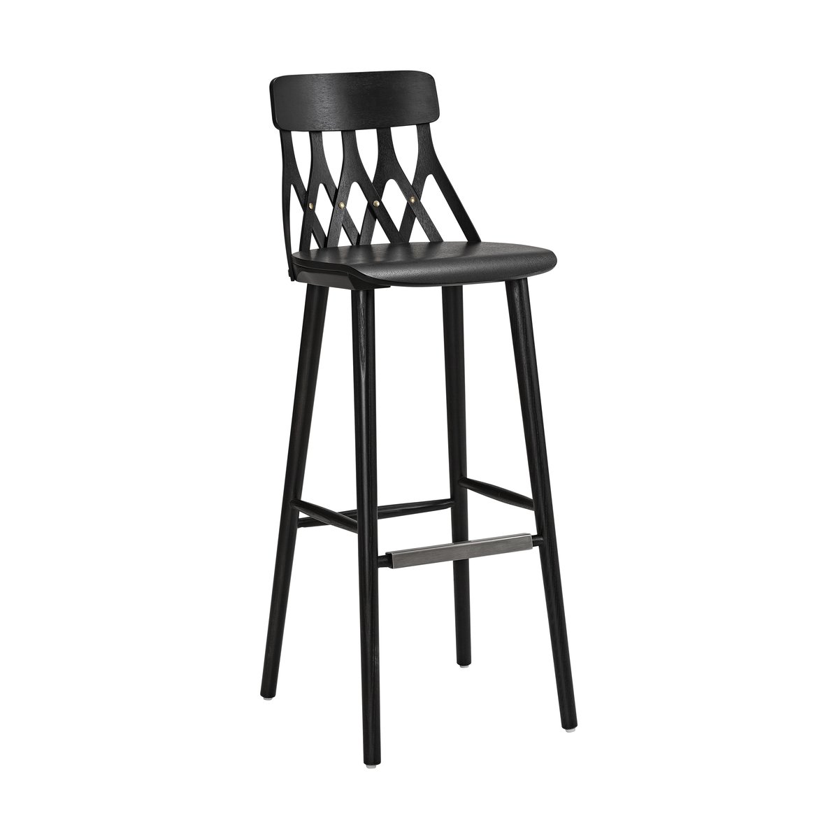 Hans K Y5 bar stool 78 cm Stained black ash