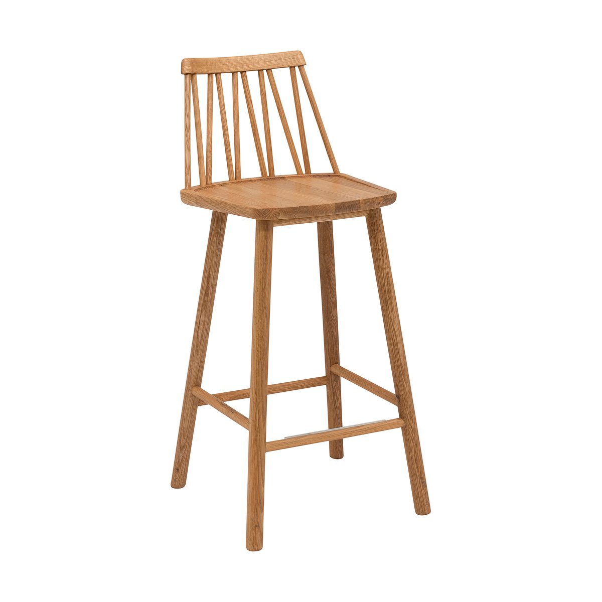 Hans K ZigZag bar stool 63 cm Oiled oak