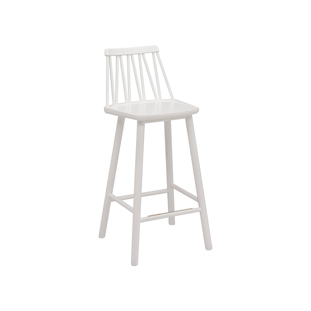 Hans K ZigZag bar stool 63 cm White