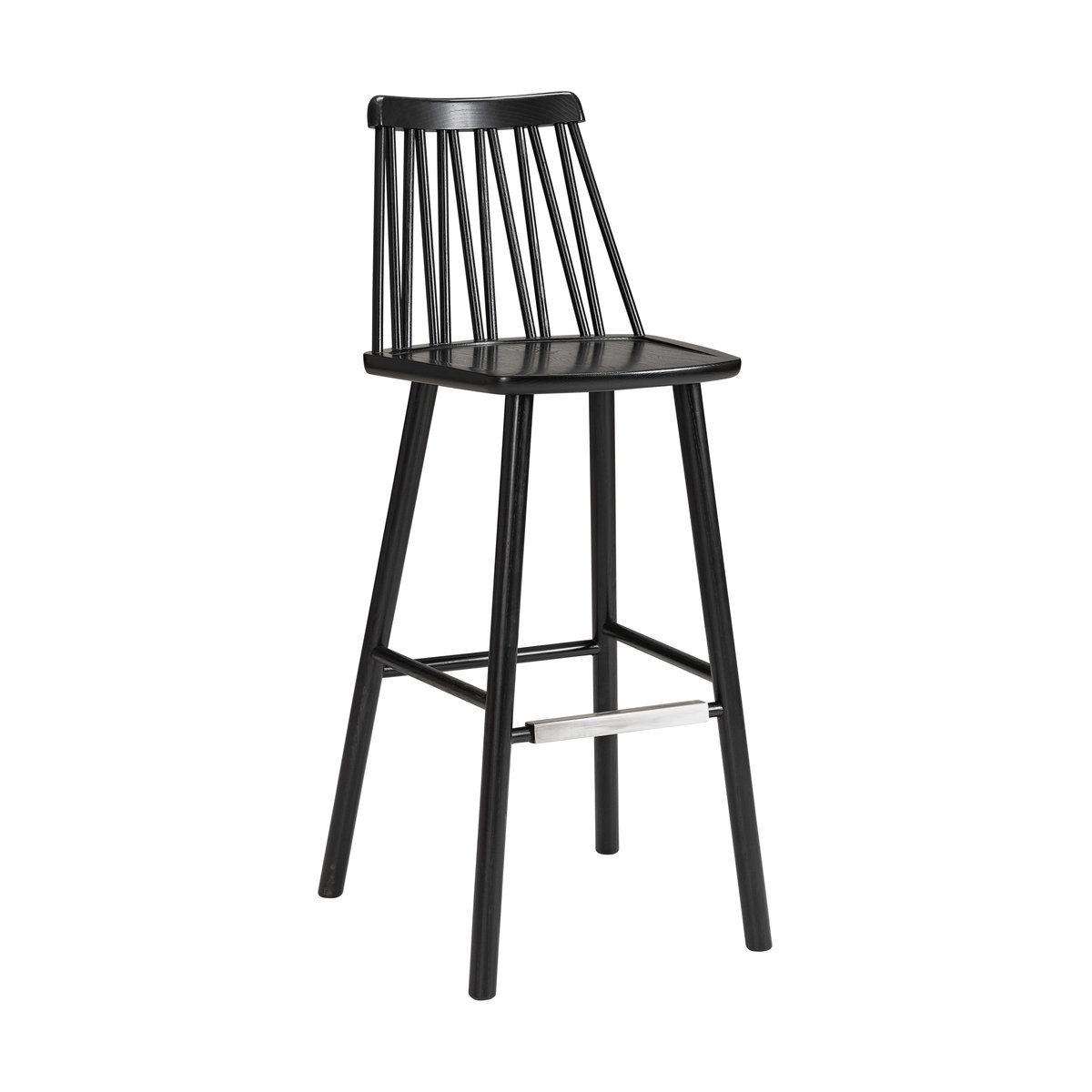 Hans K ZigZag bar stool 78 cm Black stained