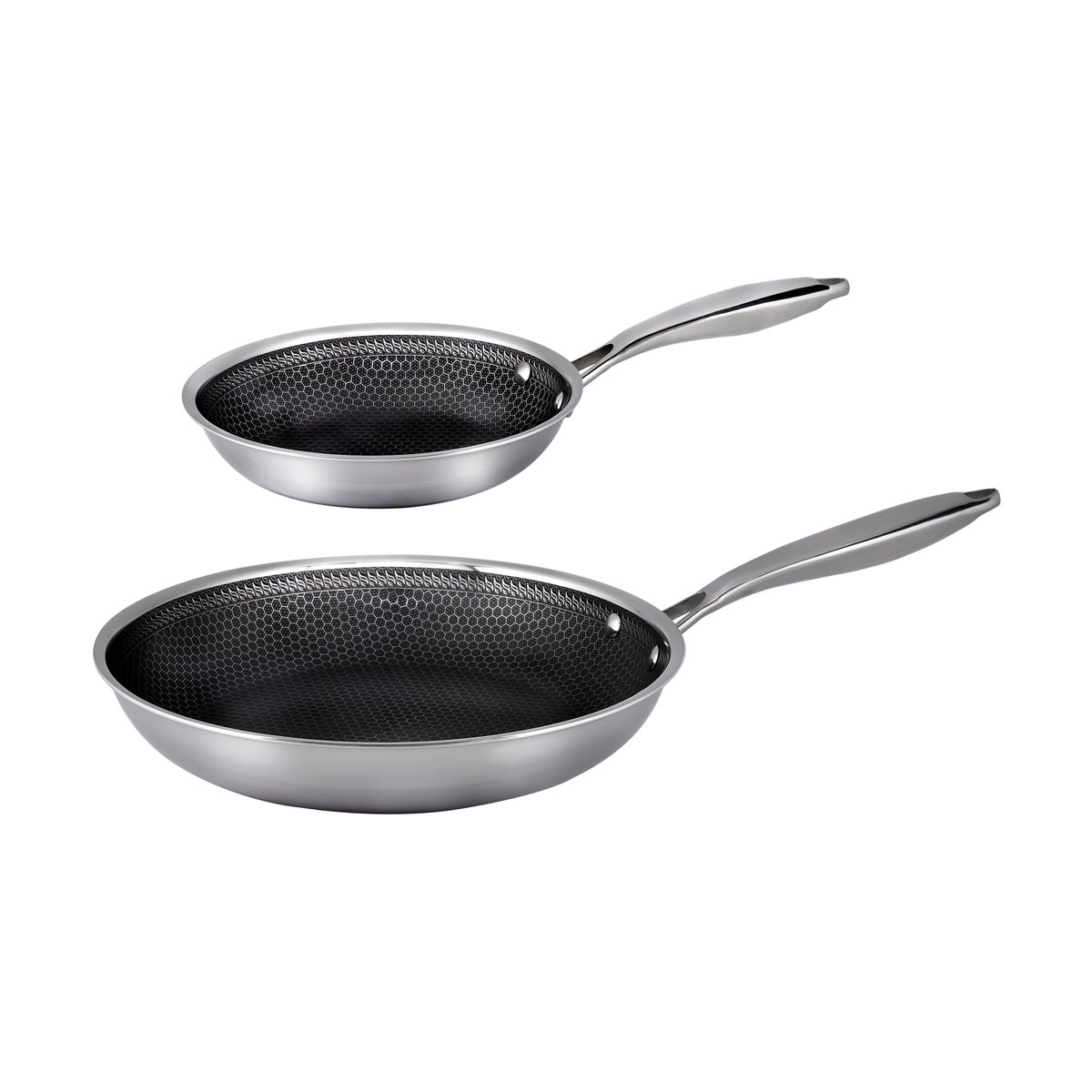 Hâws Hâws Santo hybrid coating frying pan set 2 pieces Stainless steel