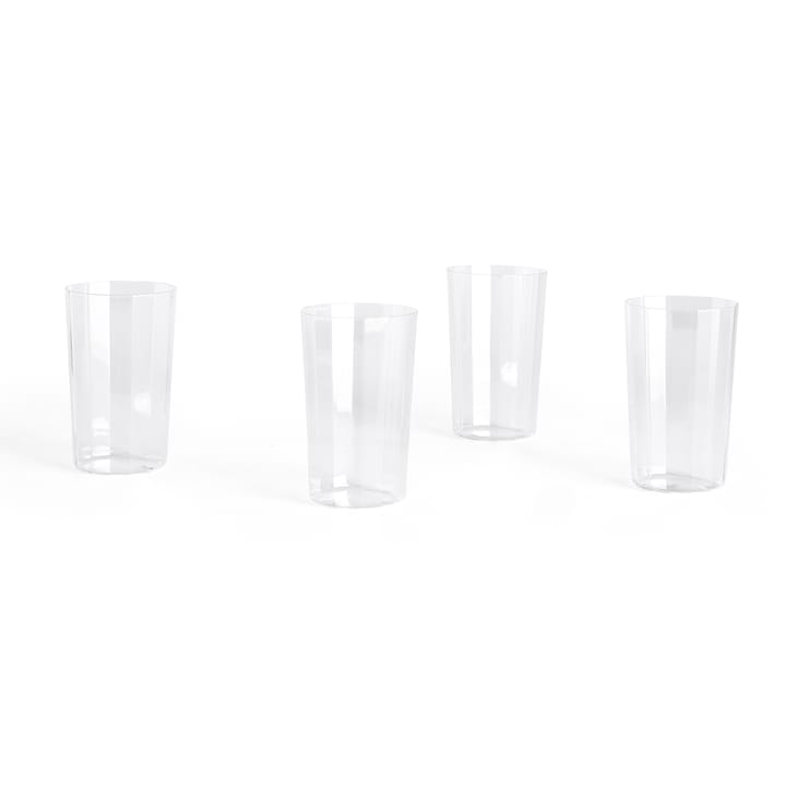 Angle drinking glass 4-pack - Large 13 cm - HAY