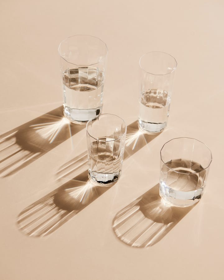 Angle drinking glass 4-pack, Large 13 cm HAY