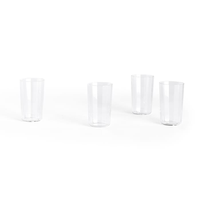 Angle drinking glass 4-pack - Medium 10 cm - HAY