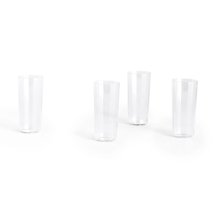 Angle drinking glass 4-pack - Tall 13 cm - HAY