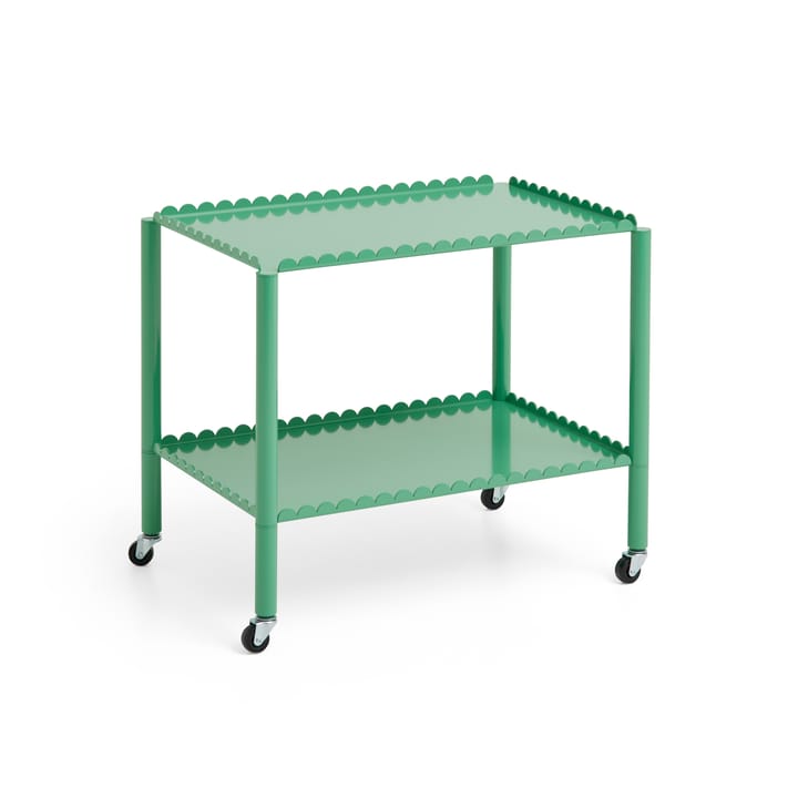 Arcs Trolley Low serving trolley, Soft jade HAY