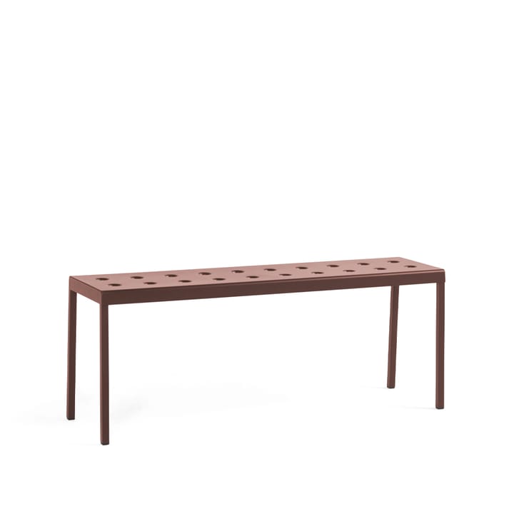 Balcony bench - Iron red, 119.5 cm - HAY