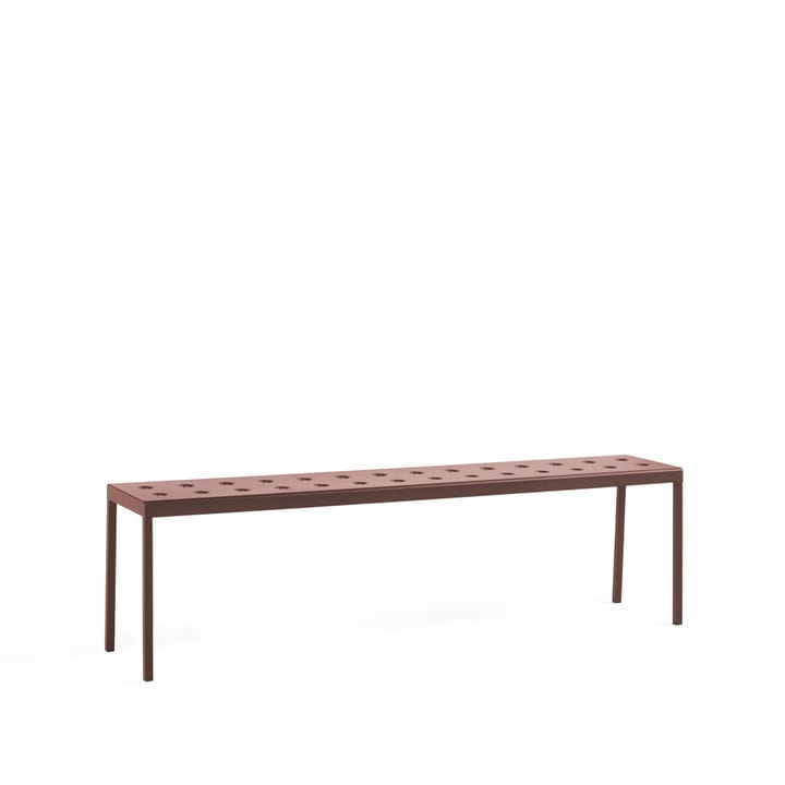 Balcony bench - Iron red, 165.5 - HAY