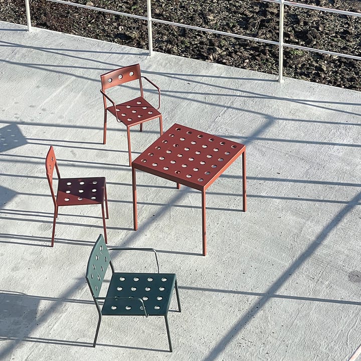 Balcony lounge armchair, Iron red HAY