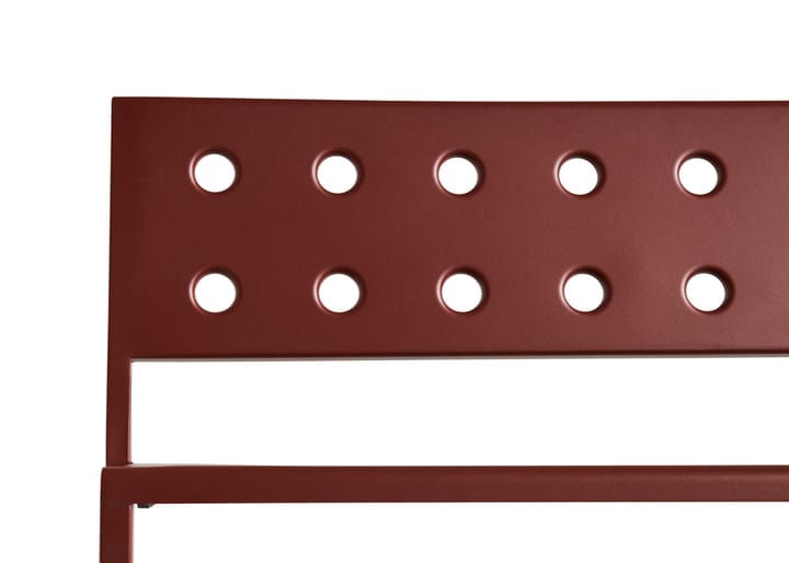 Balcony Lounge bench 113.5x69 cm, Iron red HAY