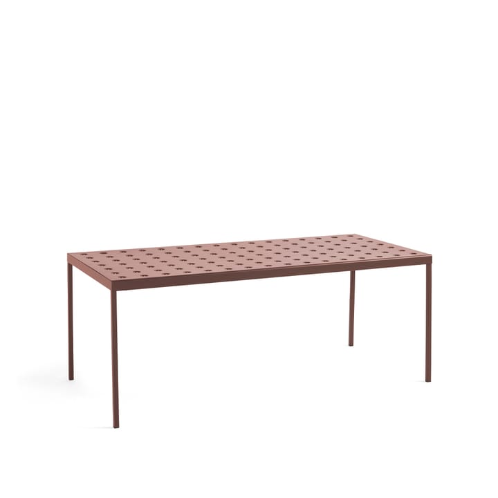 Balcony table - Iron red, 190 cm - HAY