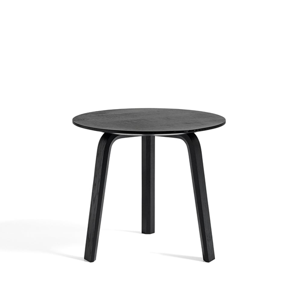 HAY Bella coffee table Black oak, Ø45x39 cm