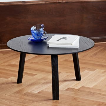 Bella coffee table - Black oak, Ø45x39 cm - HAY