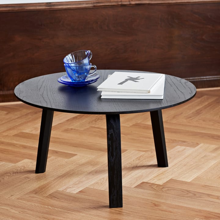 Bella coffee table, Black oak, Ø45x39 cm HAY