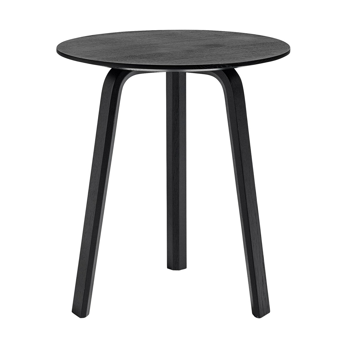 HAY Bella coffee table Black oak, Ø45x49 cm