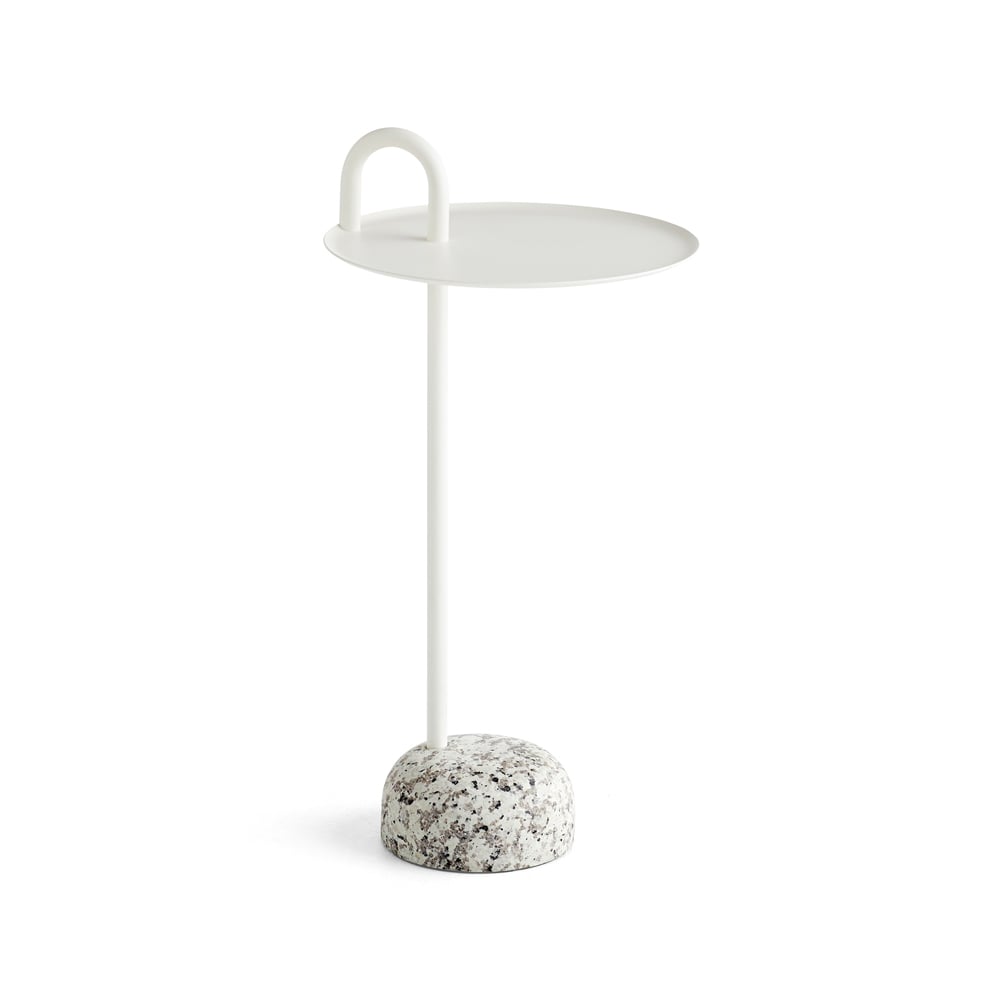 HAY Bowler side table Cream white-granite