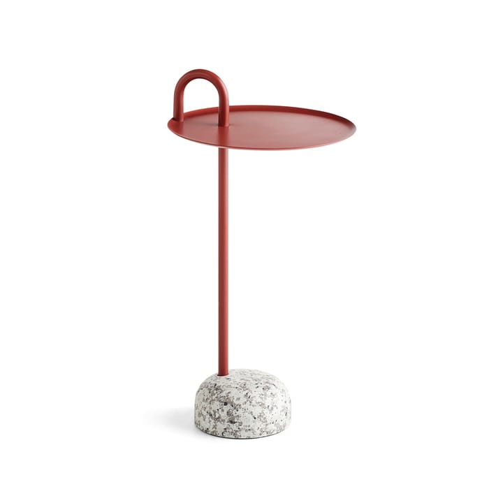 Bowler side table - Tile red-granite - HAY