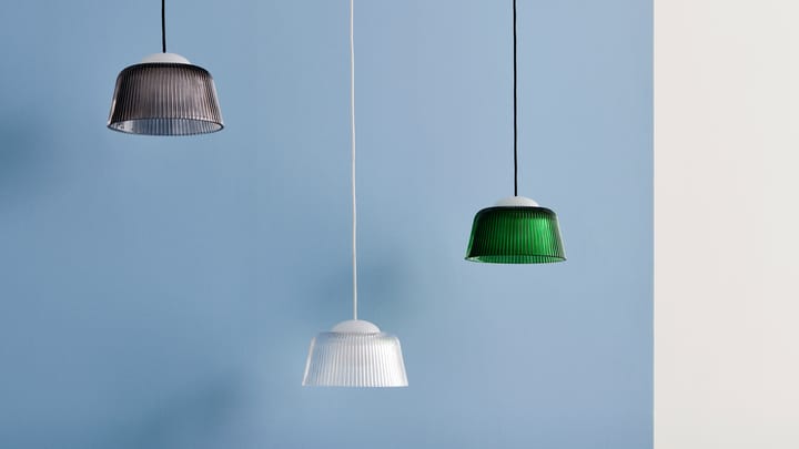 Brim Bottle pendant lamp Ø24,5 cm - Grey glass - HAY