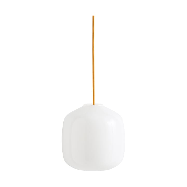 Buoy pendant lamp Ø20 cm - Opal glass-amber yellow - HAY