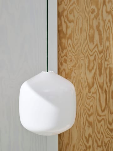 Buoy pendant lamp Ø20 cm - Opal glass-soft black - HAY