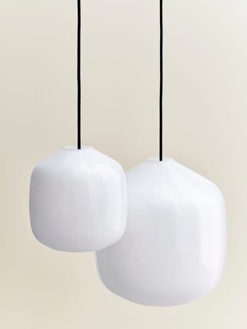 Buoy pendant lamp Ø20 cm - Opal glass-soft black - HAY