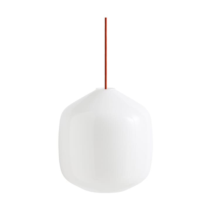 Buoy pendant lamp Ø30 cm - Opal glass-rusty red - HAY