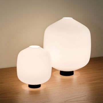 Buoy table lamp Ø20 cm - Opal glass-soft black - HAY