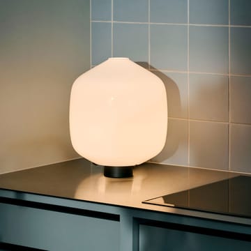 Buoy table lamp Ø30 cm - Opal glass-soft black - HAY