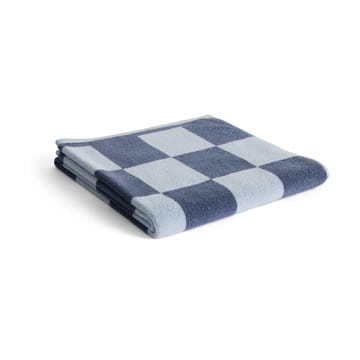 Check bath towel 70x136 cm - Steel blue - HAY