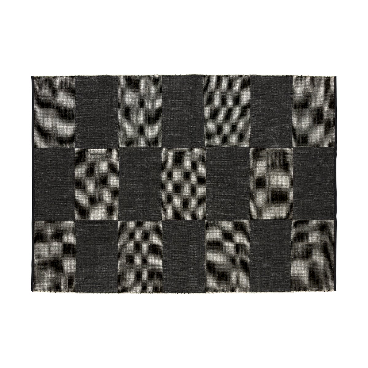 HAY Check rug L Black 170x240 cm