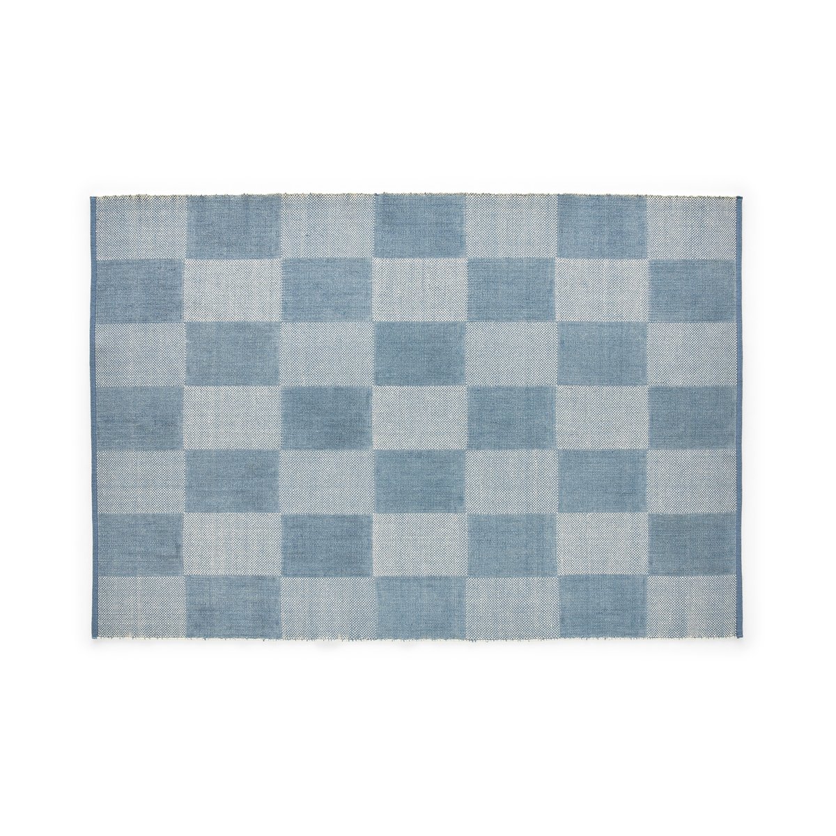 HAY Check rug S Light blue 140x200 cm