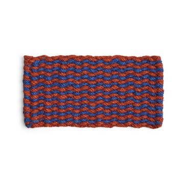 Coco Stripe Wave doormat - Brown-navy - HAY