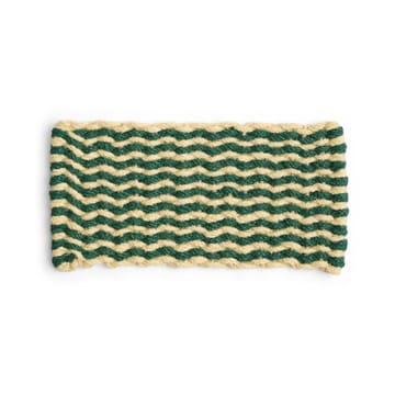 Coco Stripe Wave doormat - Dark green-white - HAY