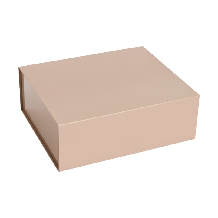 Colour Storage M box with lid 29,5x35 cm - Nougat - HAY