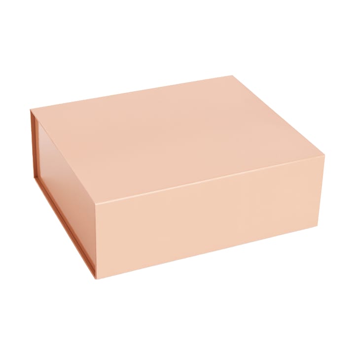 Colour Storage M box with lid 29,5x35 cm - Soft pink - HAY