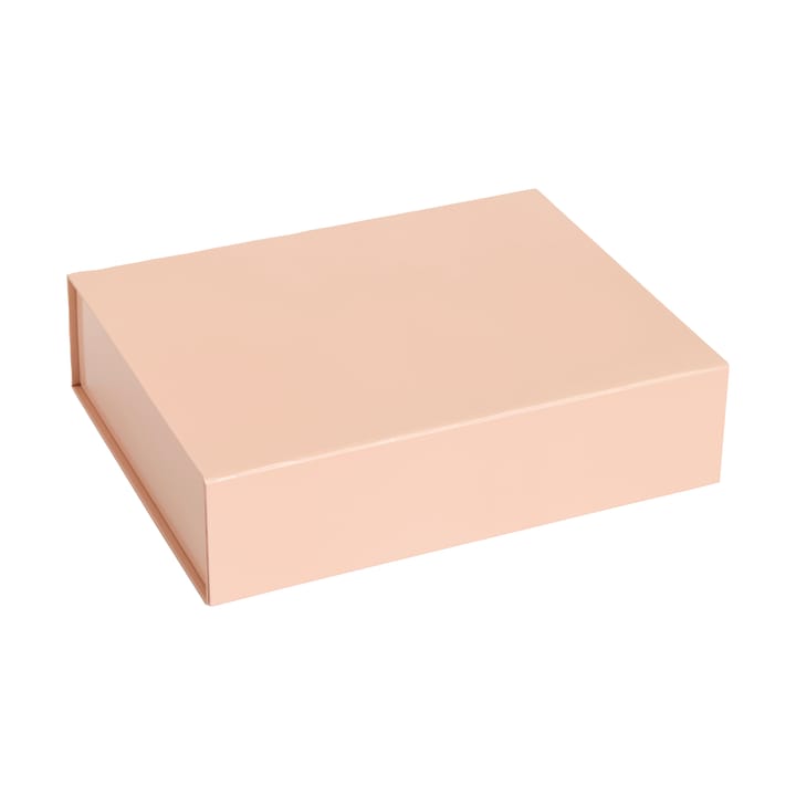 Colour Storage S box with lid 25,5x33 cm - Soft pink - HAY