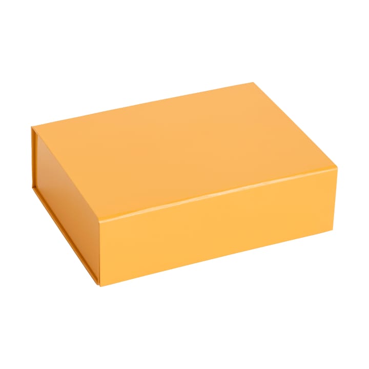 Colour Storage XS box with lid 16,5x22,5 cm - Egg yolk - HAY