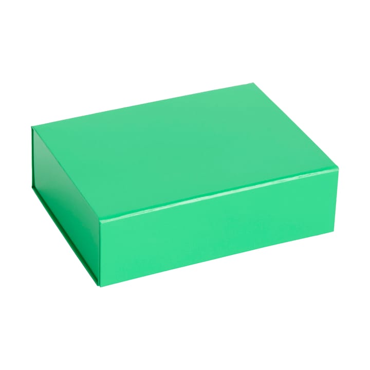 Colour Storage XS box with lid 16,5x22,5 cm - Vibrant green - HAY