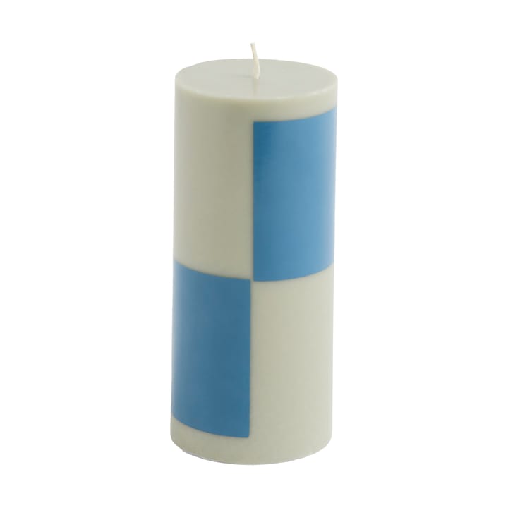 Column Candle block candle small 15 cm - Grey-blue - HAY