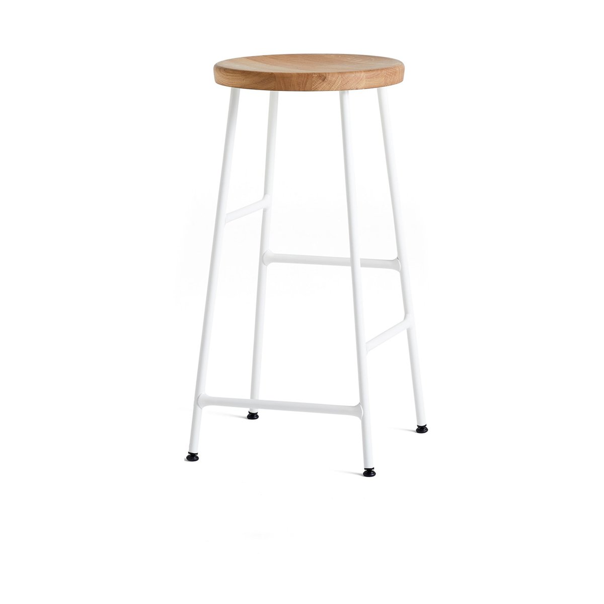 HAY Cornet bar stool 65 cm Oiled oak-cream white