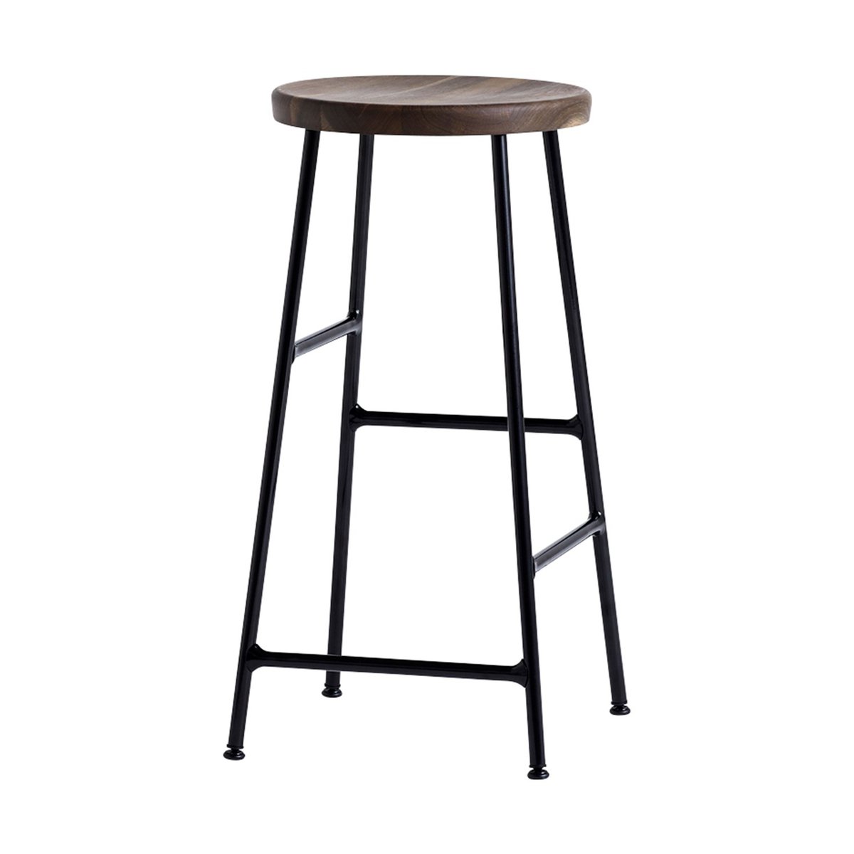 HAY Cornet bar stool 65 cm Smoked oiled oak-soft black