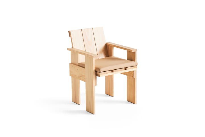 Crate Dining Chair armchair lacquered pine, Water-based lacquered pine wood HAY