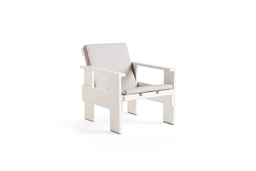 Crate lounge chair lacquered pine - White - HAY