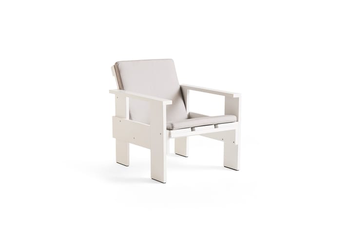 Crate lounge chair lacquered pine, White HAY