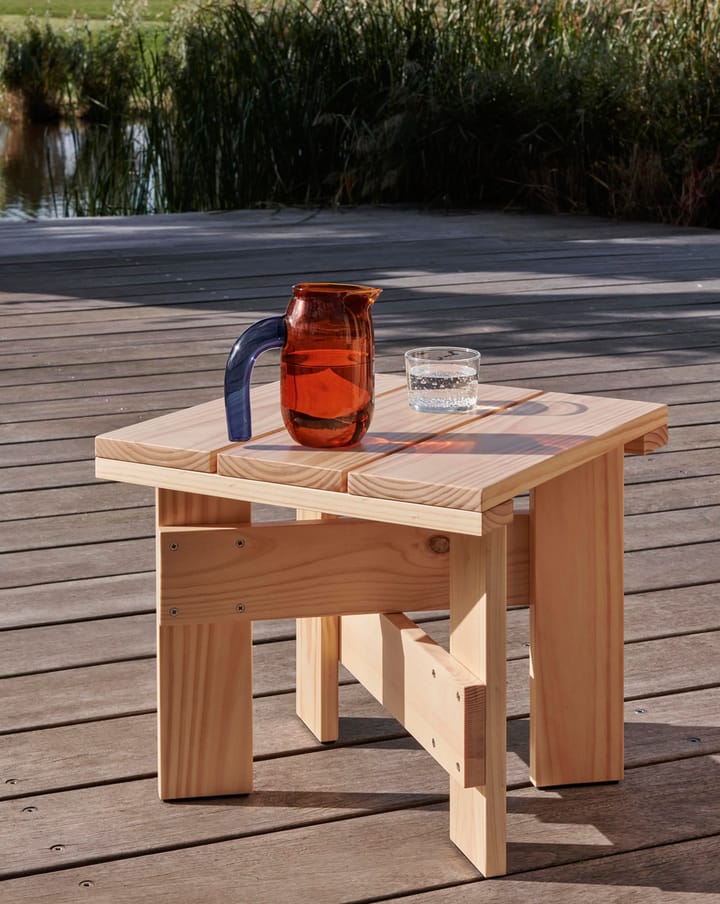 Crate Low Table 45x45x40 cm lacquered pine, Water-based lacquered pine wood HAY