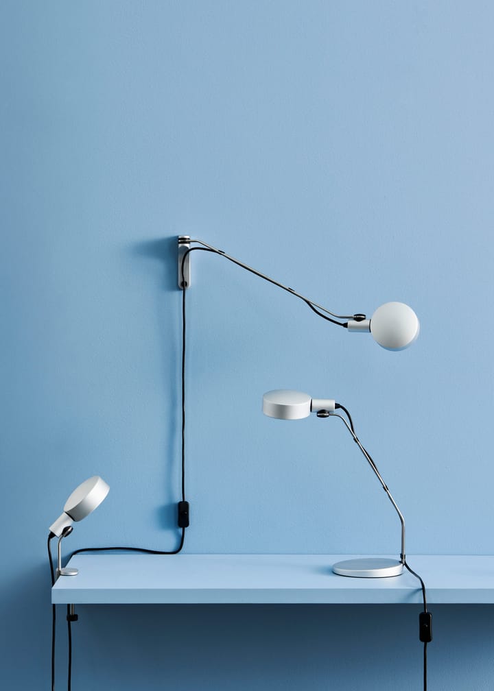 Cupola Desk table lamp 40,8 cm - Clear anodised - HAY