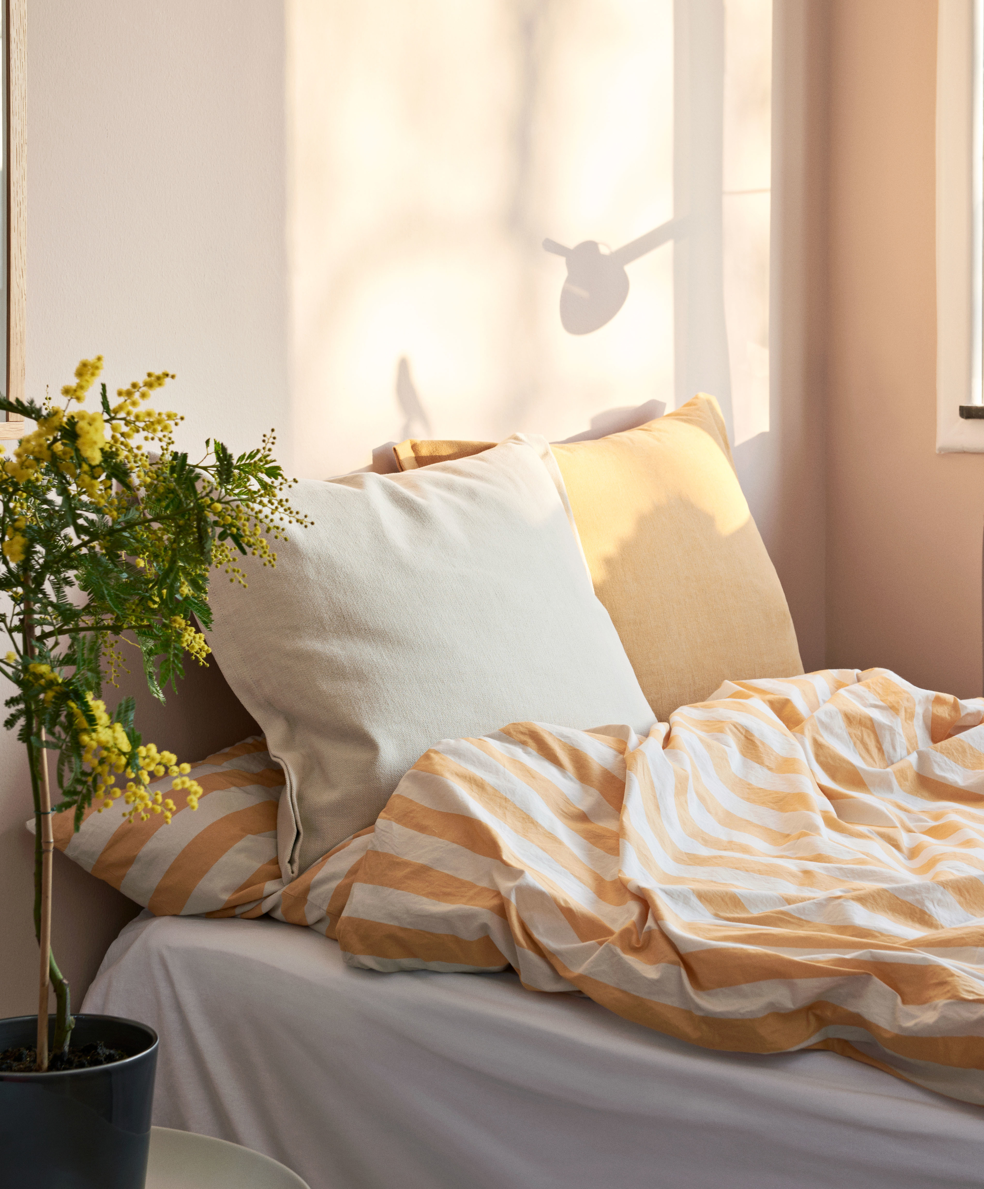 Été duvet cover 150x210 cm, Warm yellow