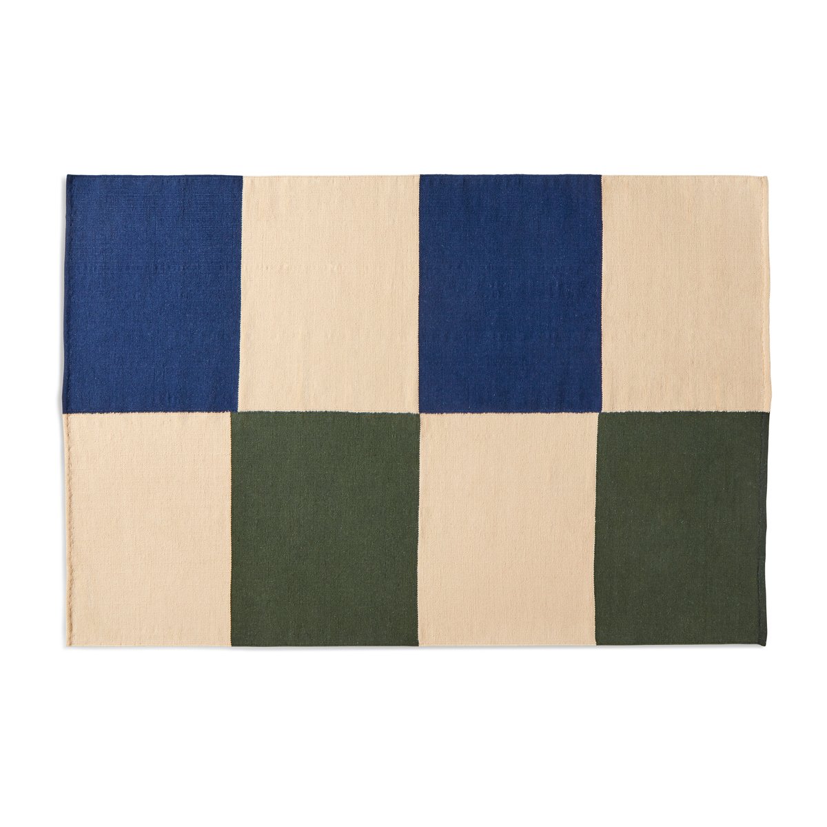 HAY Ethan Cook Flat Works rug 200x300 cm Peach green check