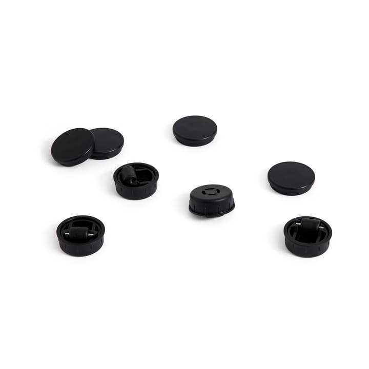 Facet Cabinet feet and wheels 4-pack, Black HAY